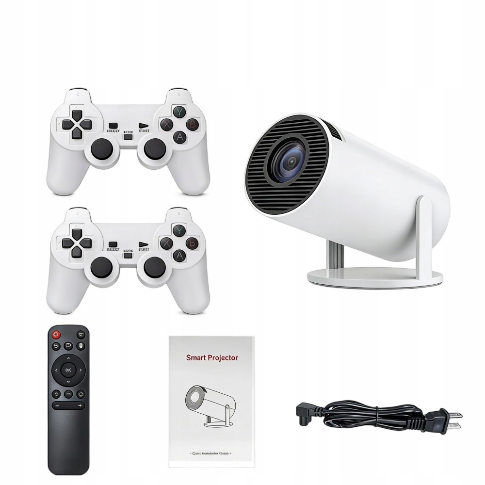 Projektor 4K Led Herná Konzola Pre Android 2 Pady Hry Diaľkový Ovládač Wifi Usb