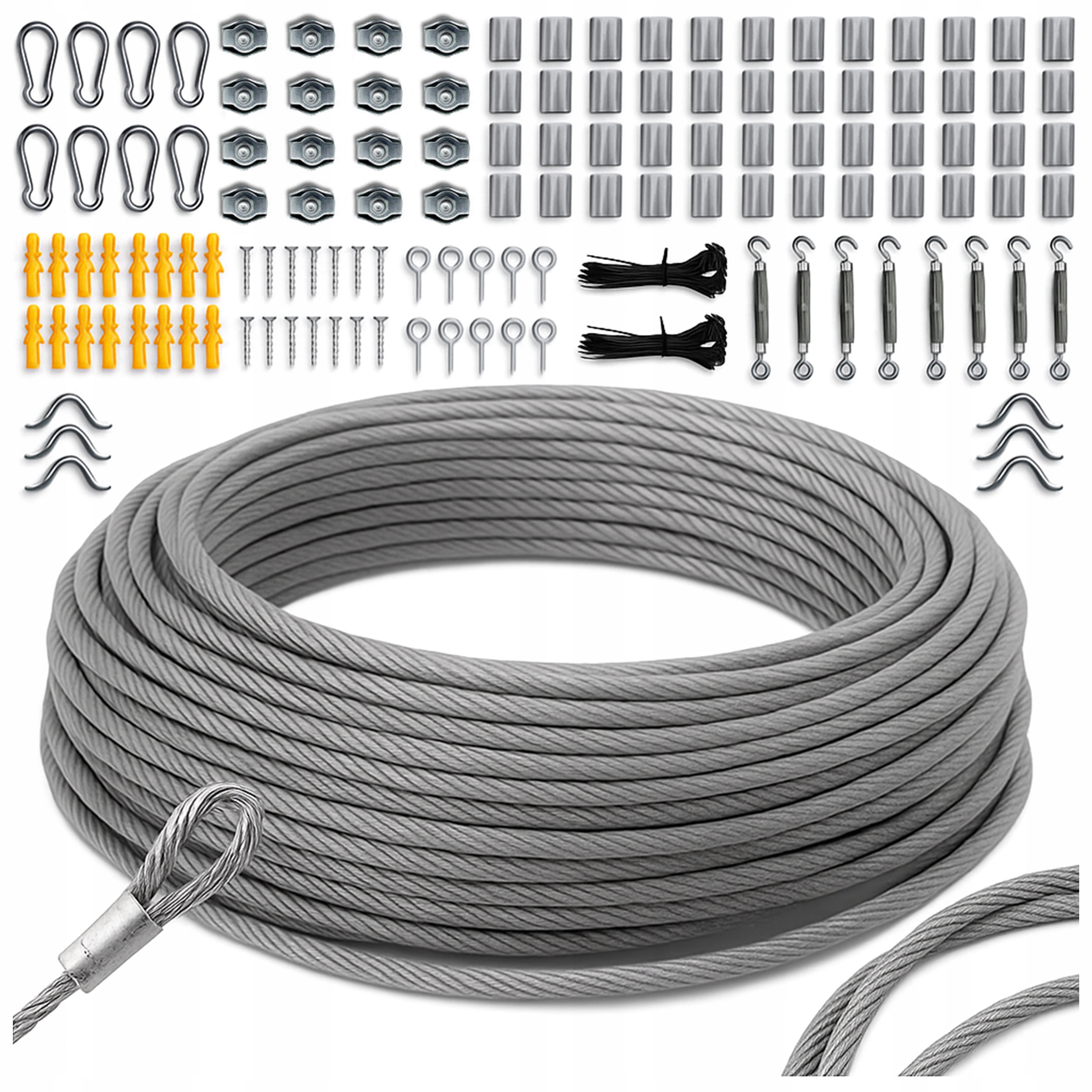 Lanko Ocelové Pozinkované Nerezové Odolné Silné Pvc 60 M 2 MM 156 V 1