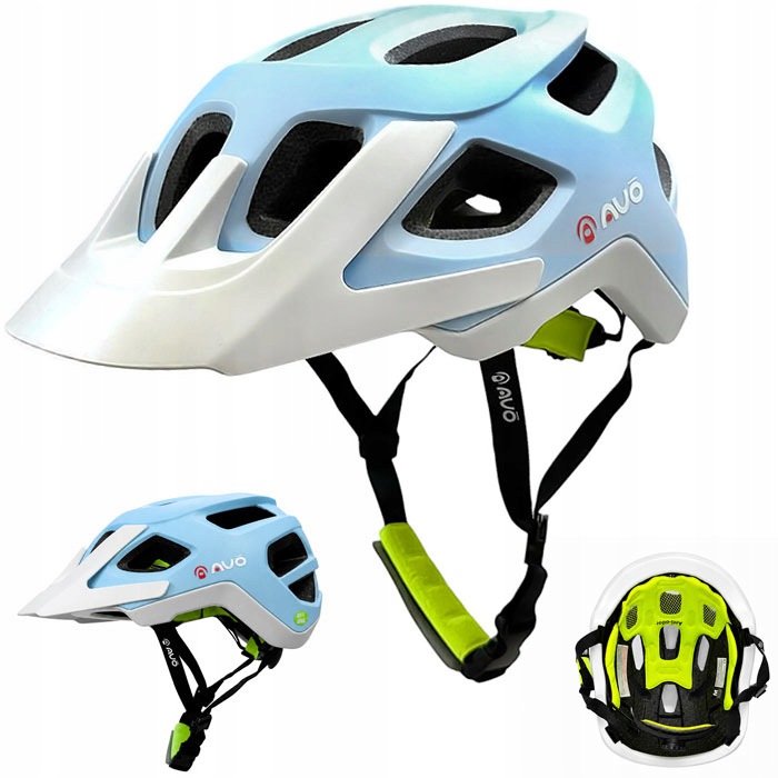 Cyklistická přilba Moon vel. M (55-58 cm) Modrá/bílá