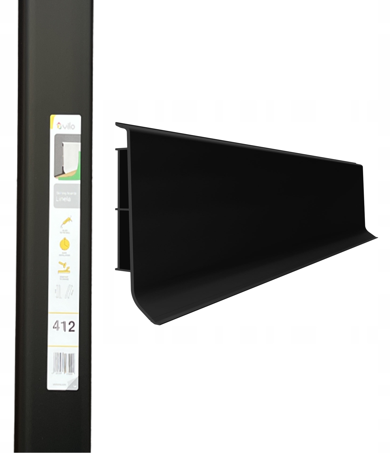 

Vox Linela Listwa Przypodłogowa Czarna 412 80mm