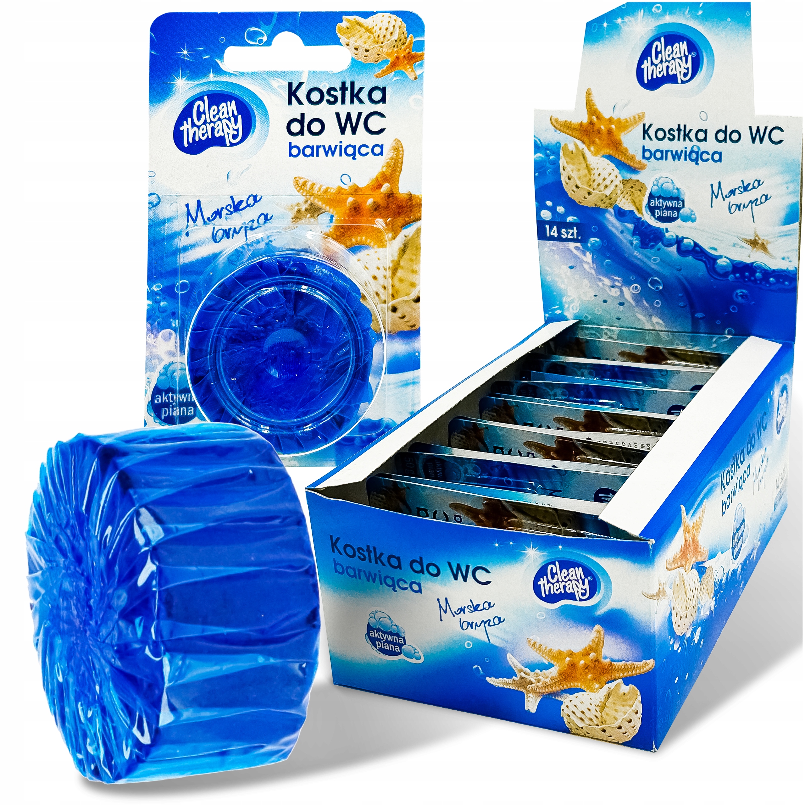 

Krążki Kostka Wc Morska 14szt x 400 Spłukań 3w1