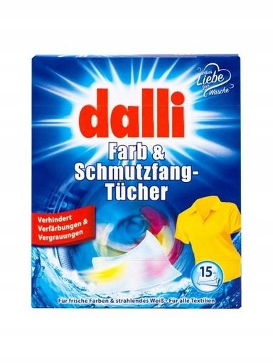 Levně 6X Dalli Ubrousky na praní zachycující barvy a nečistoty, 15 kusů