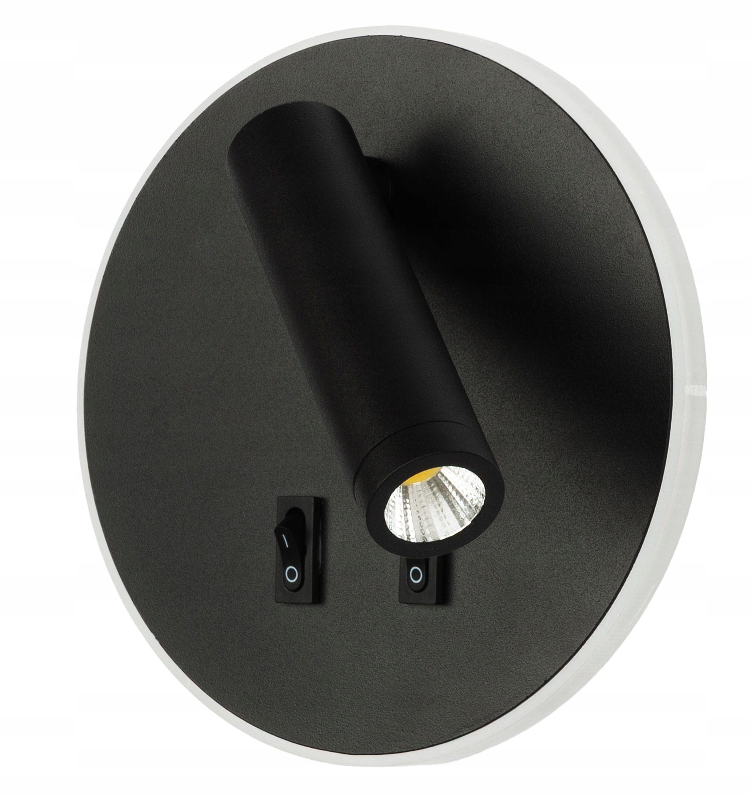 Kinkiet Lumino Geo czarny modern z włącznikiem Led 11W 4000K