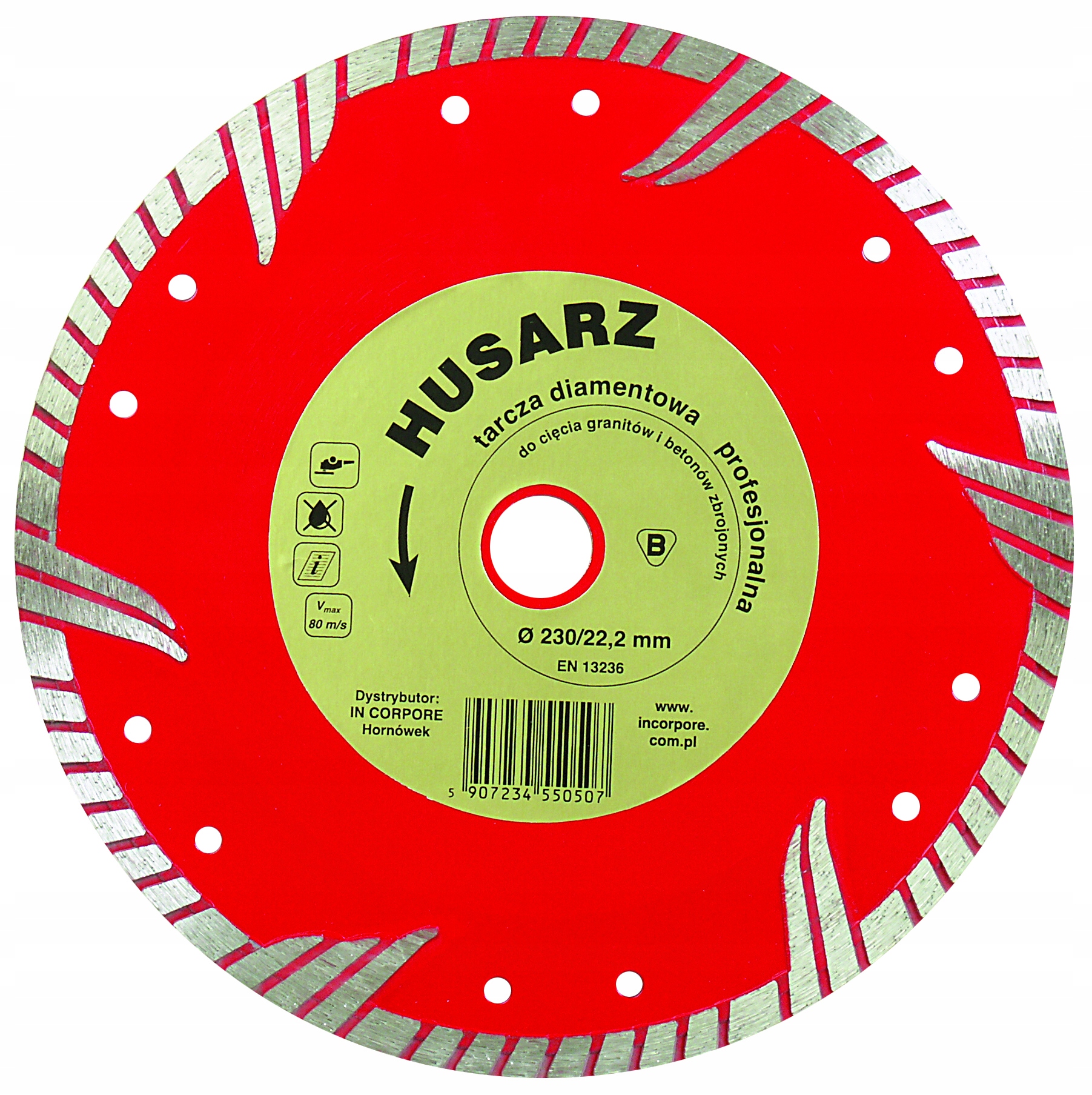 

Husarz Tarcza Diament. Do Betonu Zbrojonego Fi 230