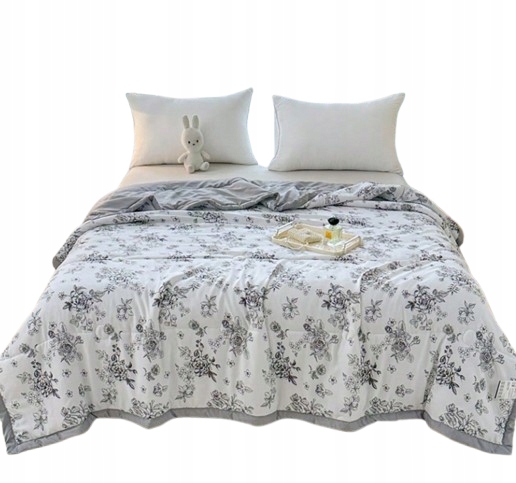 Shein Chladivá Antibakteriální Přikrývka S Květinovým Vzorem 150*200 1ED