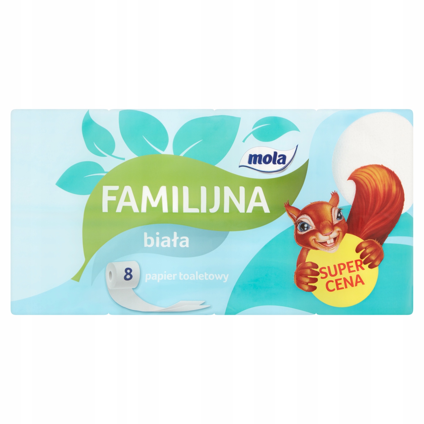 

Mola Familijna Biała Papier toaletowy 8 rolek