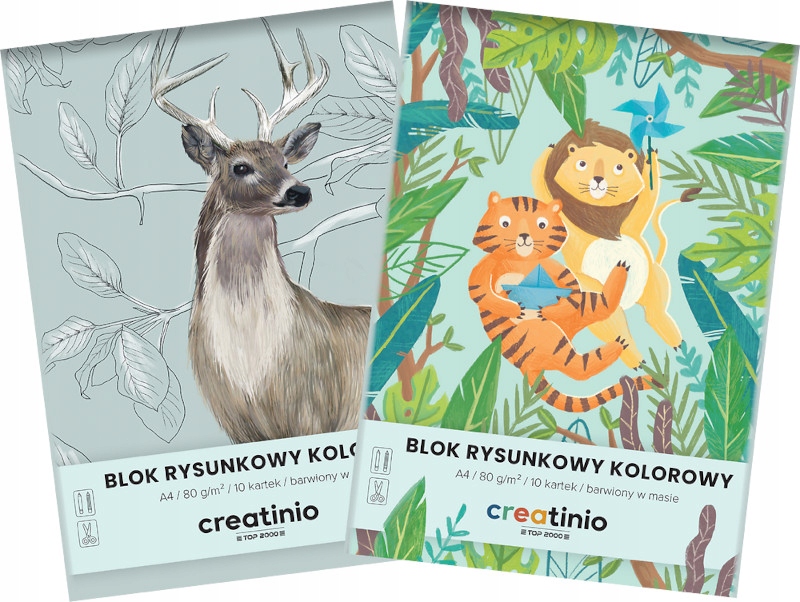 Blok rysunkowy kolor A4/10 TOP2000 CREATINIO 80g EAN (GTIN) 5904017057390