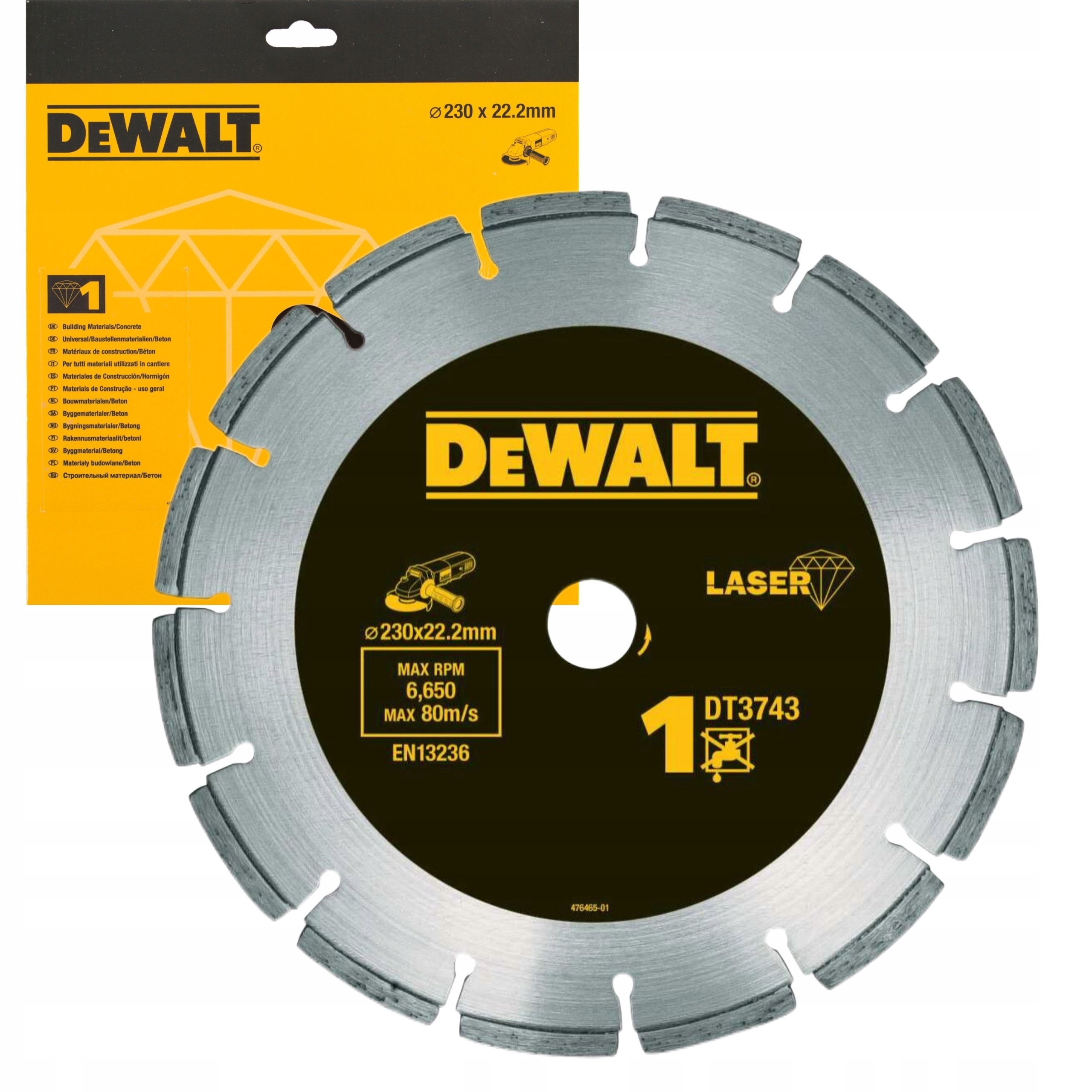 Dewalt Diamantový Kotouč Betonu Pro Suché Obraďování Betonu 230 MM DT3743