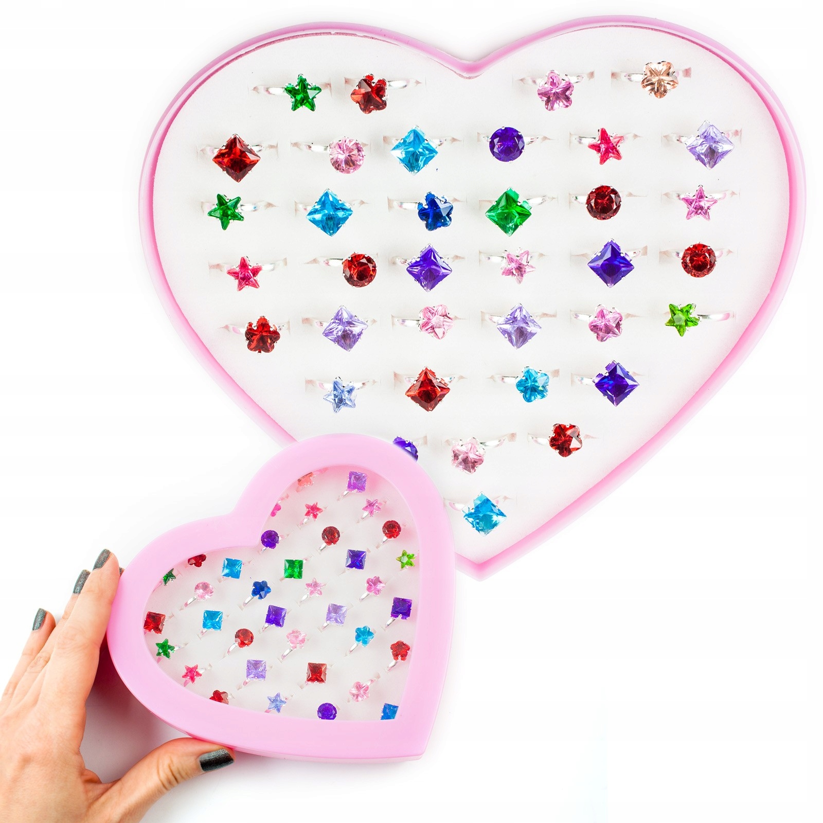 

Biżuteria Dla Dziewczynki Pierścionki zestaw Box