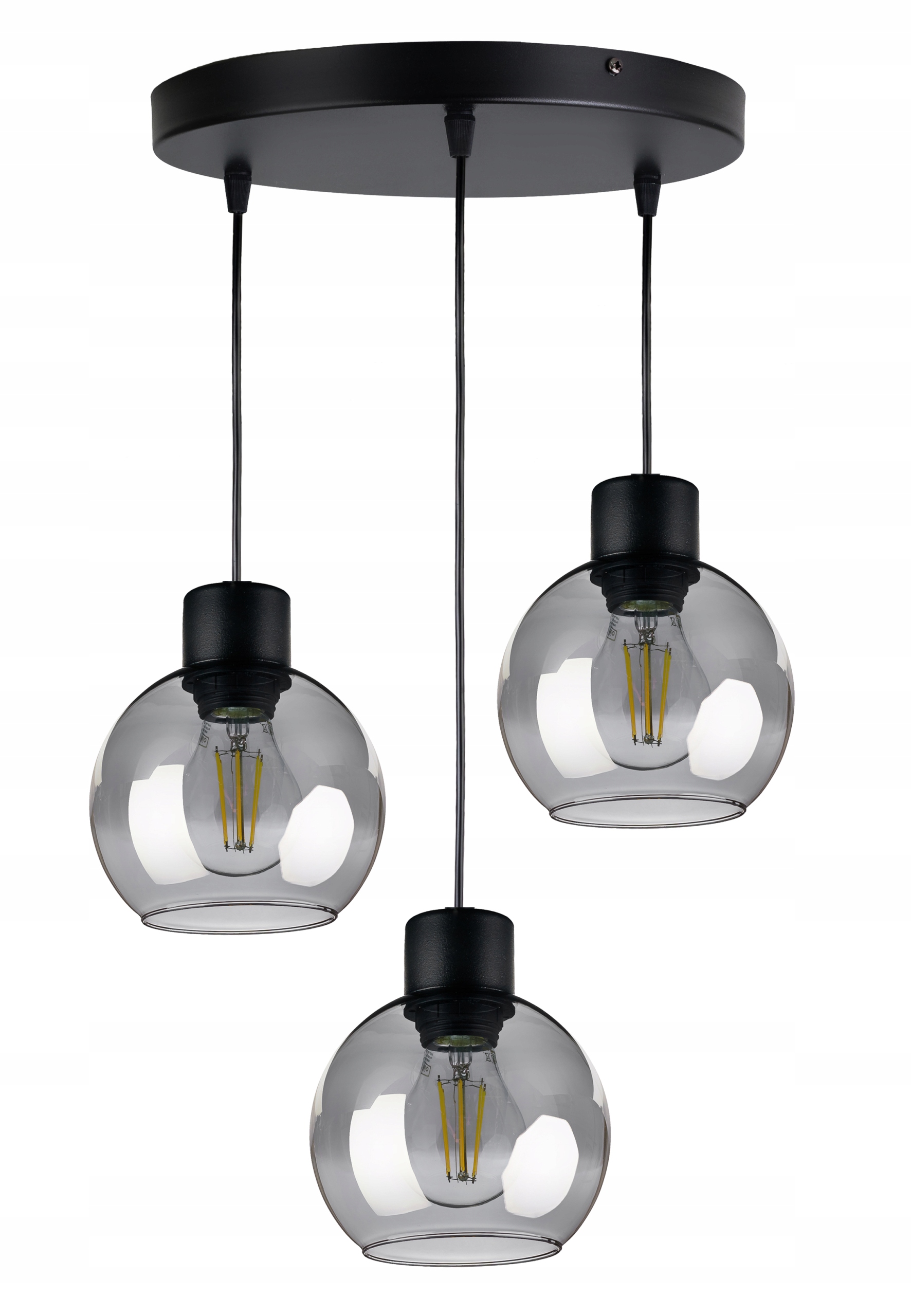 

Lampa wisząca sufitowa Żyrandol Zwis Kula szklana