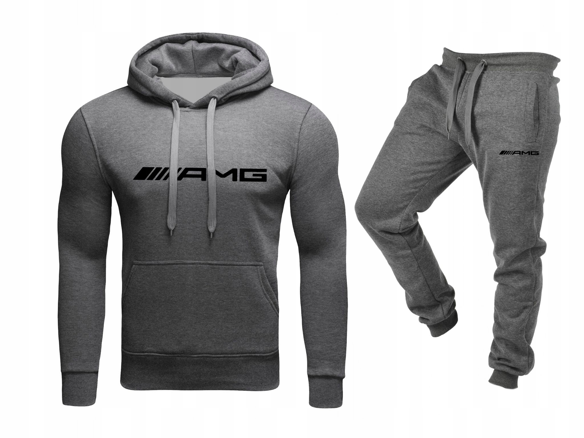 

Komplet Dresowy Dres Męski Amg Mercedes Szary L