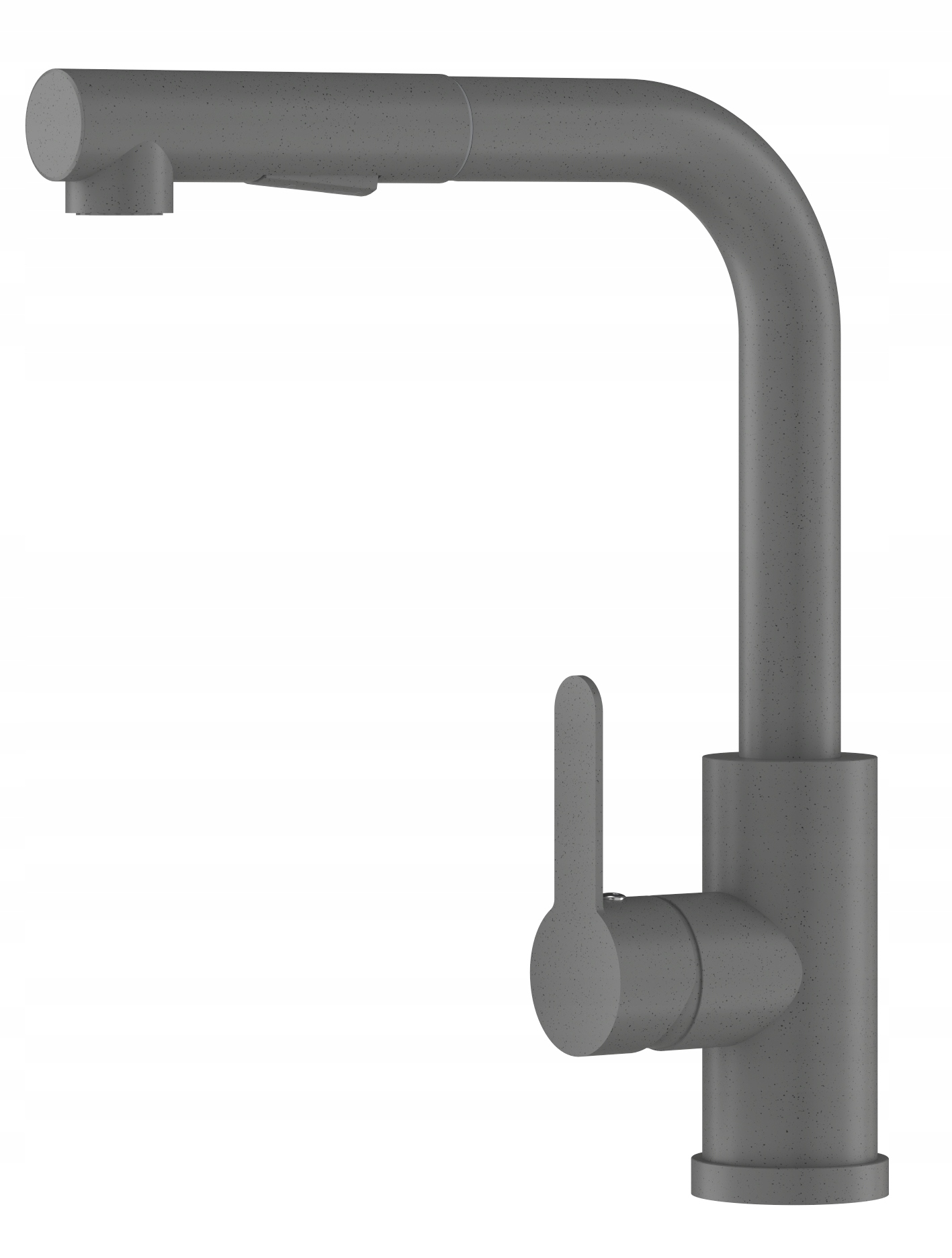 Šedá Kuchynská Batéria S Výsuvným Výtokom, 2 Prúdy Do Drezu Ebro