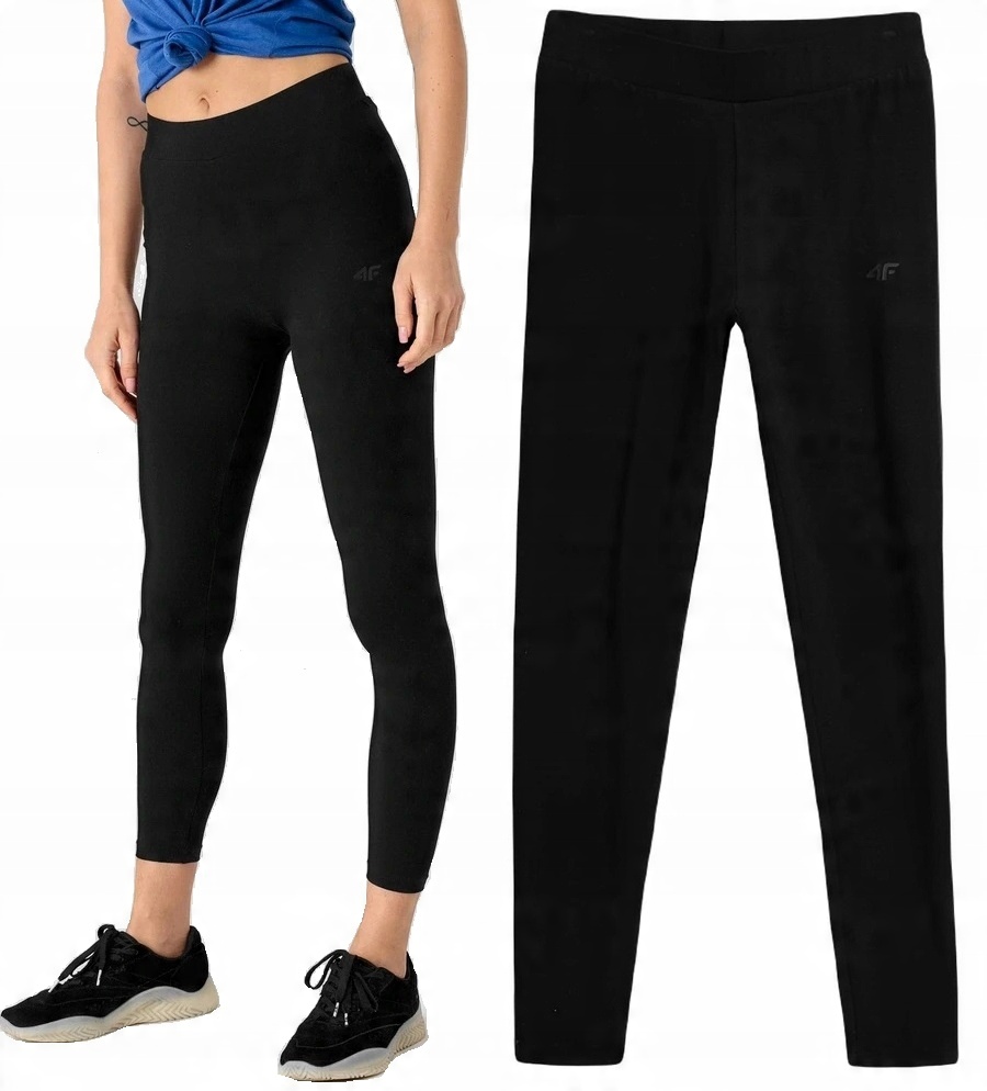 

4F Legginsy Getry Damskie Czarne LEG350 XL