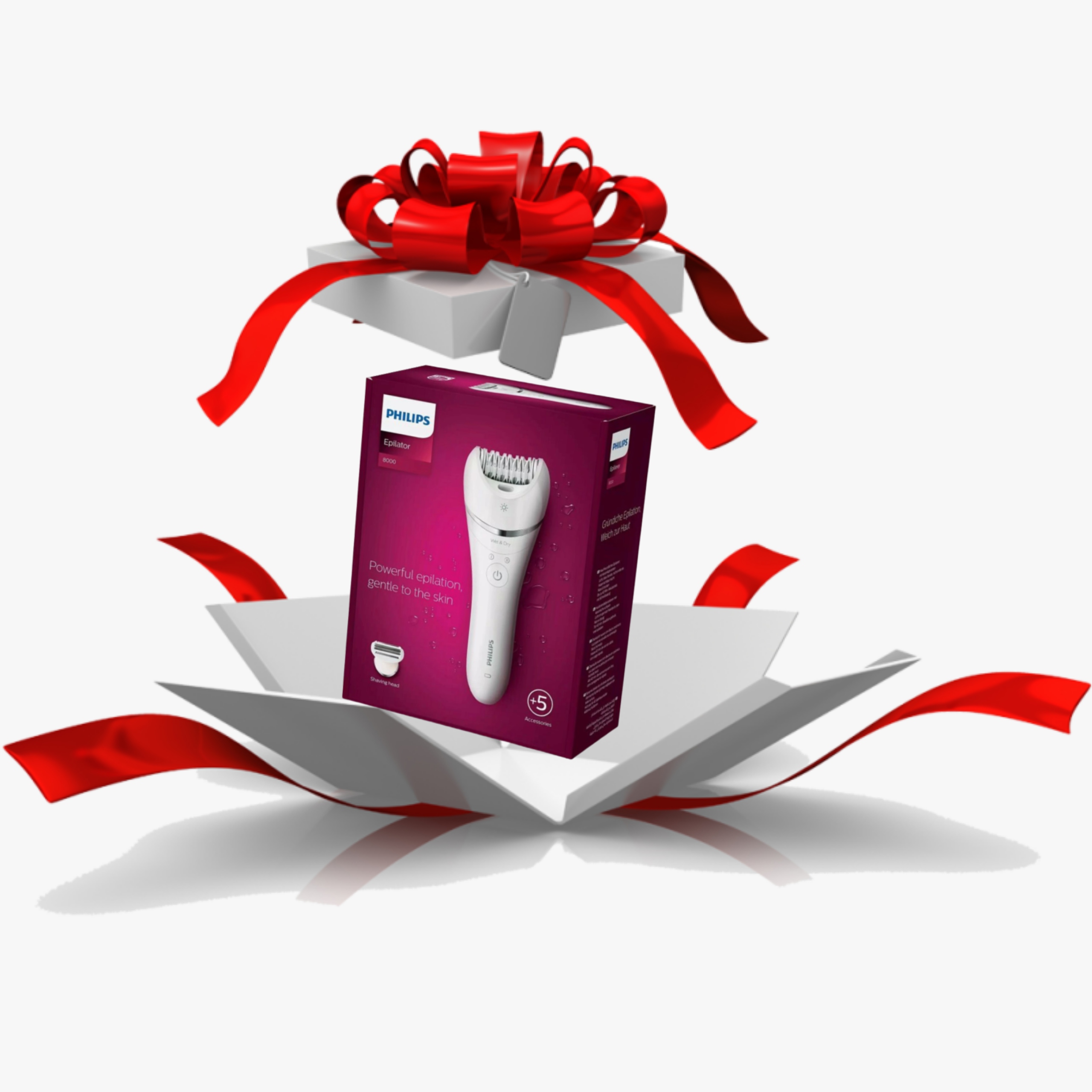 DEPILATOR DAMSKI PHILIPS BRE710 + GOLARKA + ETUI Cechy dodatkowe Ergonomiczny uchwyt