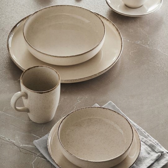 TALERZ GŁĘBOKI do zupy CRAFT 20cm beżowy AMBITION MISKA 680ml Marka Ambition