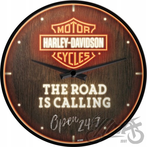 ZEGAR ŚCIENNY HARLEY DAVIDSON NEON 51202