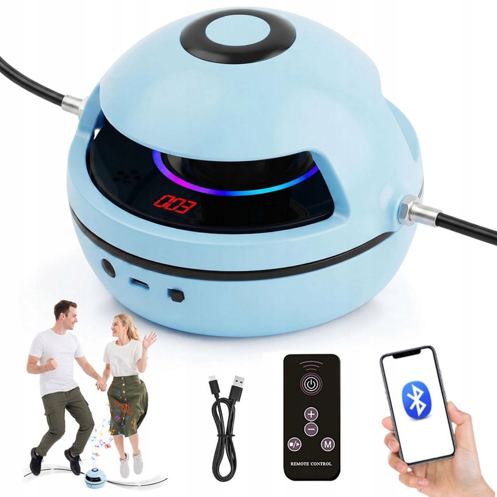 Profesjonalny Skakanka Bluetooth Smart Z Wyświetlaczem Led 10 Prędkości