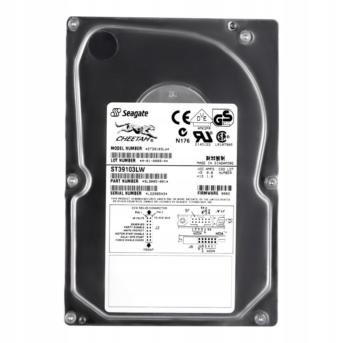 Seagate Cheetah 18LP 9,1 Gb 10K Scsi 3,5' ST39103LW