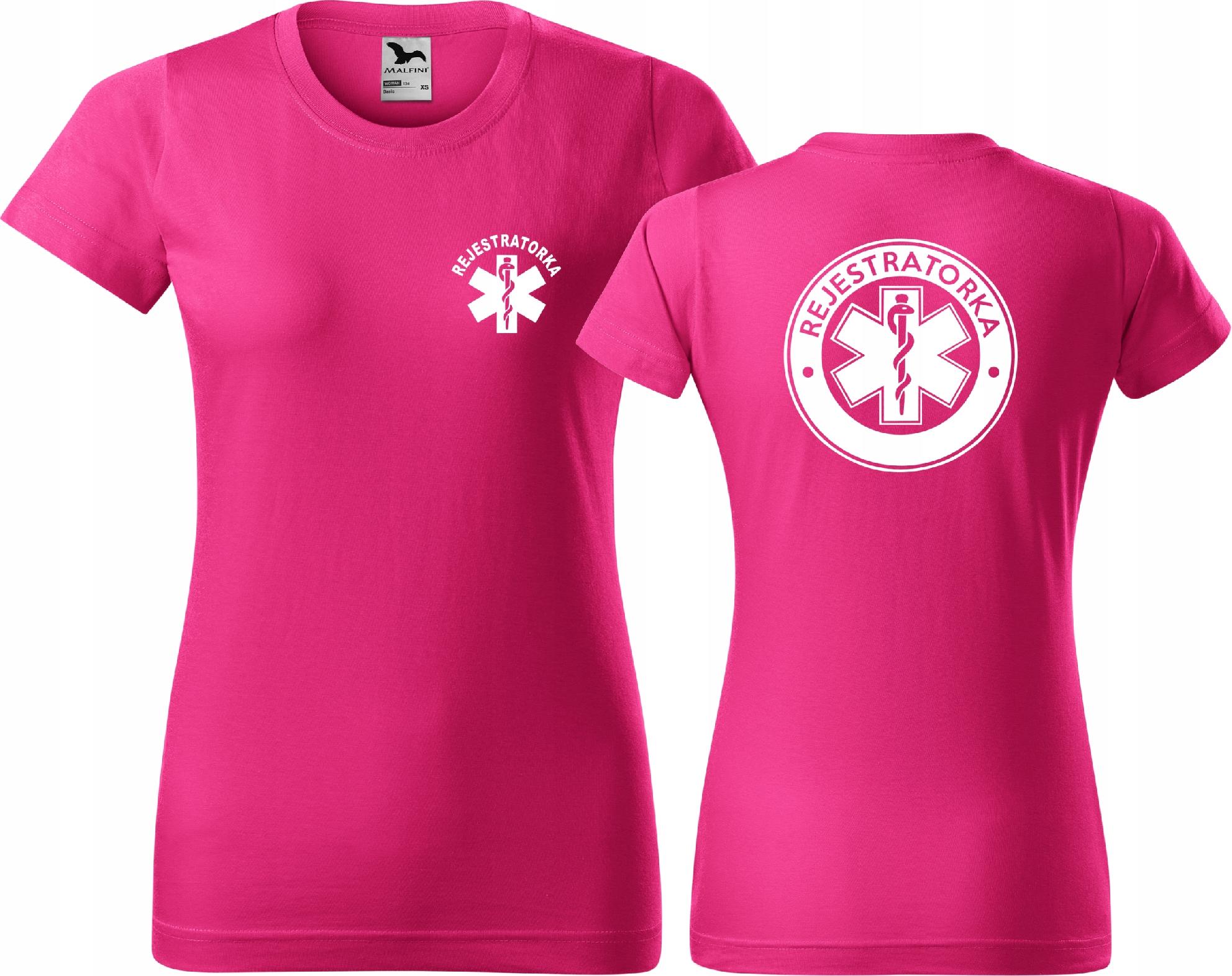 

Damska koszulka medyczna t-shirt Rejestratorka XXL