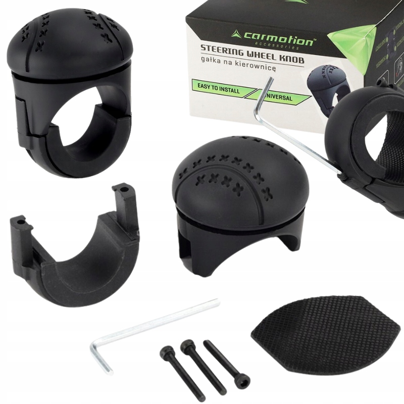 UNIWERSALNA GAŁKA NA KIEROWNICĘ KULKA TYPU SPINNER ŁOŻYSKOWANA 22-32MM