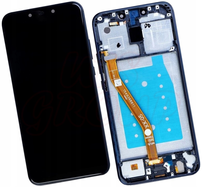 Wyświetlacz Huawei Mate 20 Lite LCD Ekran Ramka Niebeski