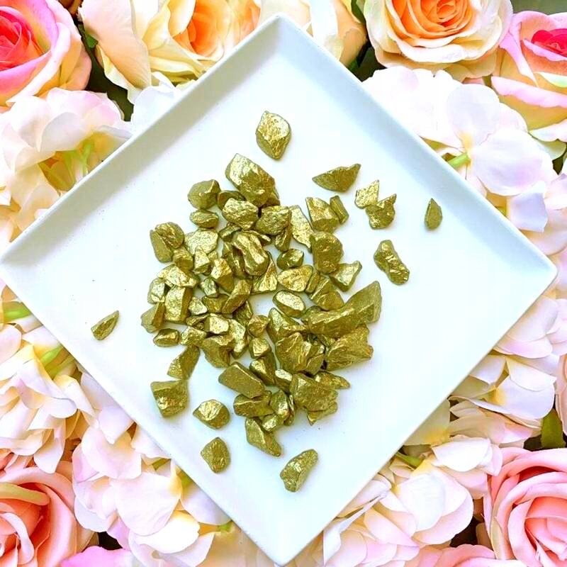 Kamienie Dekoracyjne do Wazonów Złote 350 g Kod producenta k105280