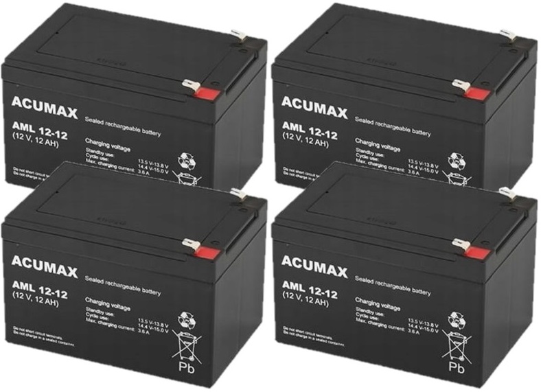 TBC44 Baterie Zestaw Akumulatorów Do Ups Apc Eaton Powerwalker 4x Aml 12-12