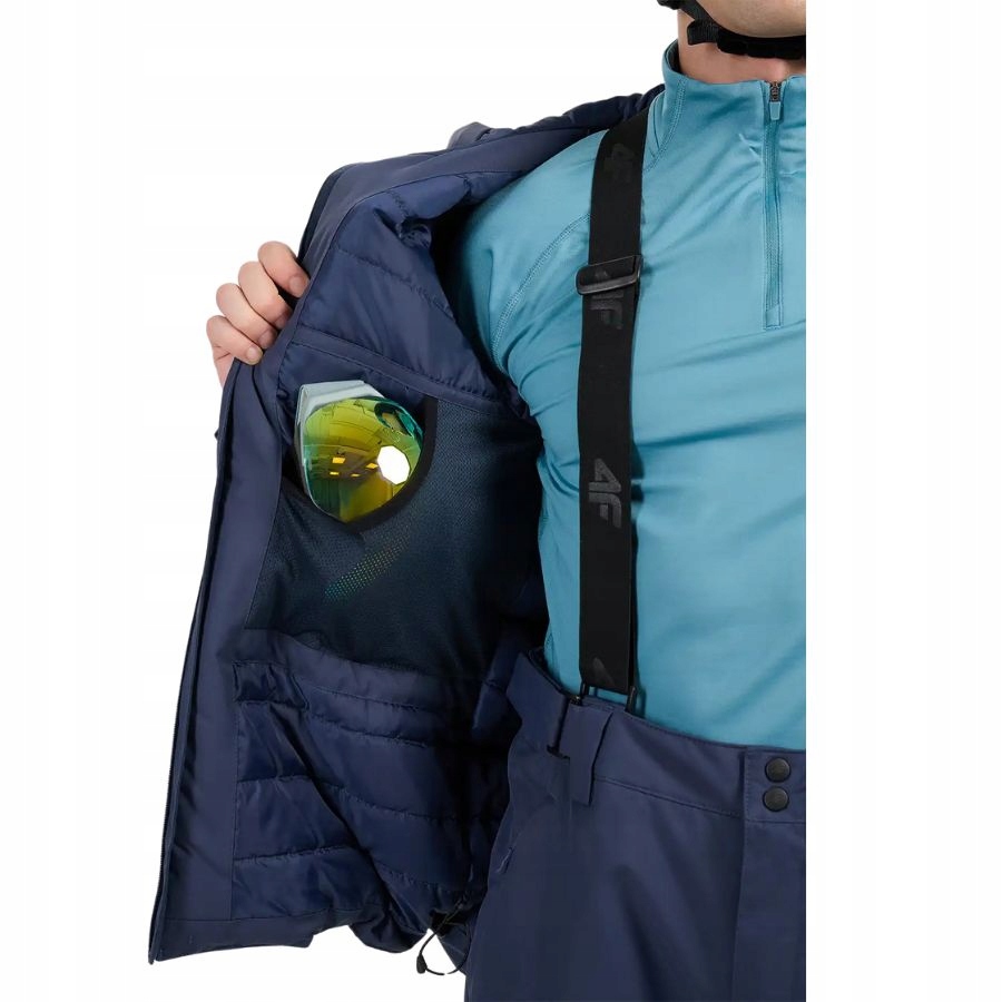 KURTKA MĘSKA 4F ZIMOWA OCIEPLANA SPORTOWA NA CO DZIEŃ NARCIARSKA Linia regular