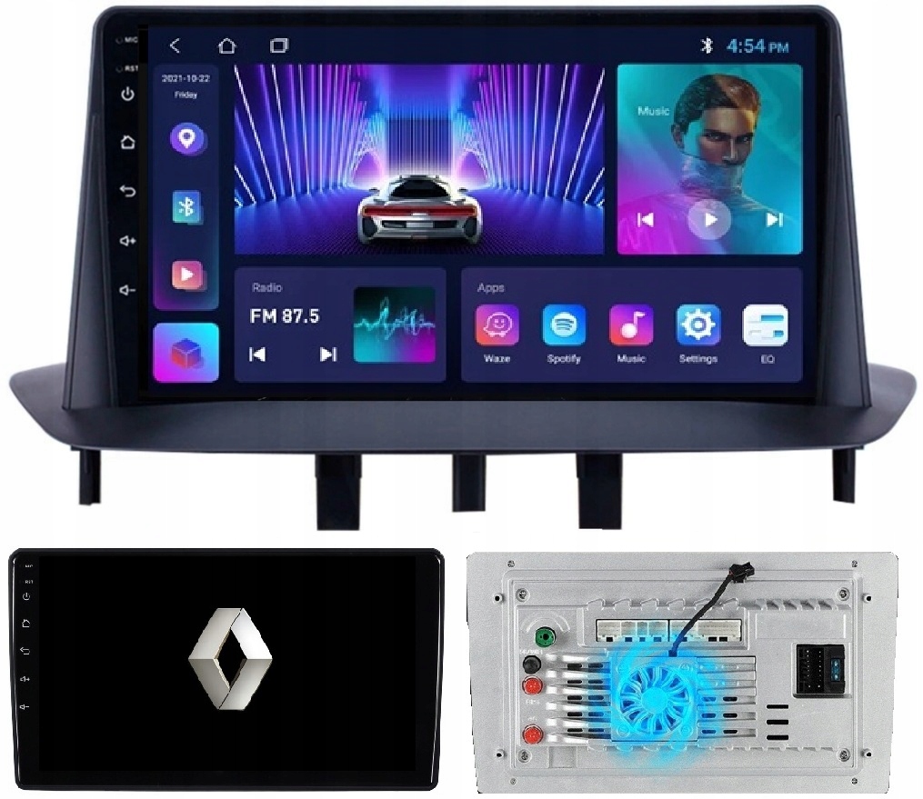 Radio Nawigacja Android Renault Megane 3 Fluence Carplay +kamera 2/64GB