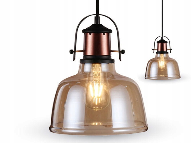 

Lampa wisząca Loft Ø220 mm VT-7220 Amber szkło