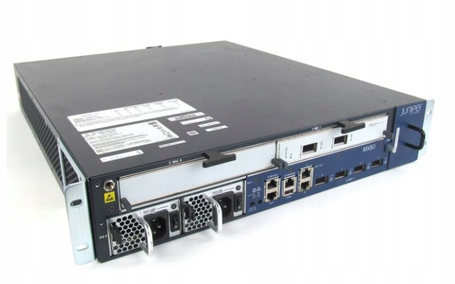 Router Juniper Network MX80-T-S + MS-MIC-16G + MIC-3D-2XGE-XFP 2x PSU