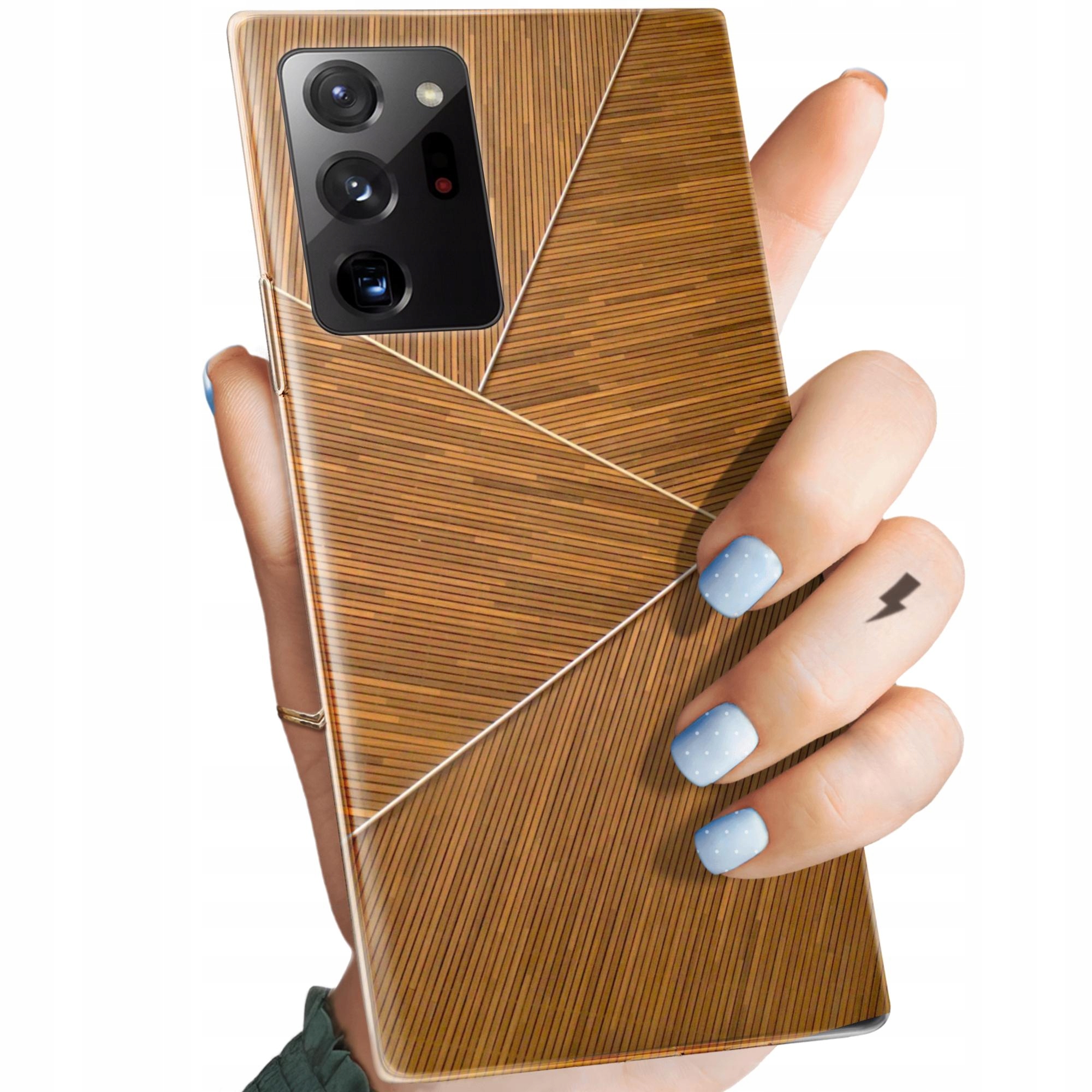 Etui Do Samsung Note 20 Ultra 20 Ultra 5G Brązowe Drewniane Brown