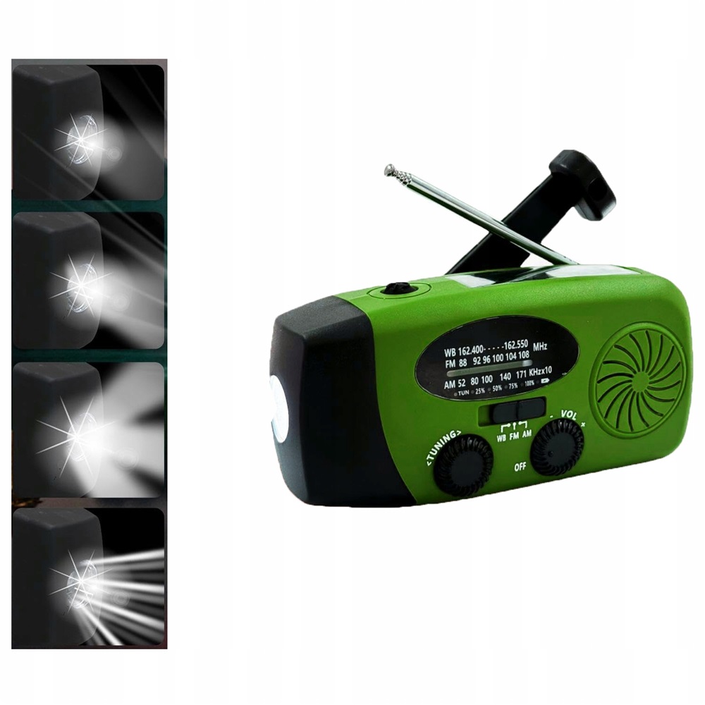 Radio awaryjne 2000mAh Noaa 3 Sposoby Ładowania Przenośne