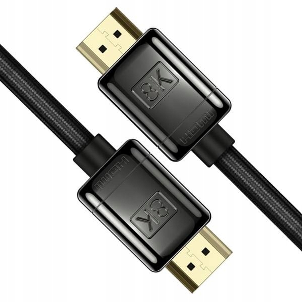 PRZEWÓD KABEL HDMI DO HDMI 2.1 BASEUS 8K 60Hz FULL HD UHD 3D 48GB 300cm Kod producenta WKGQ000201