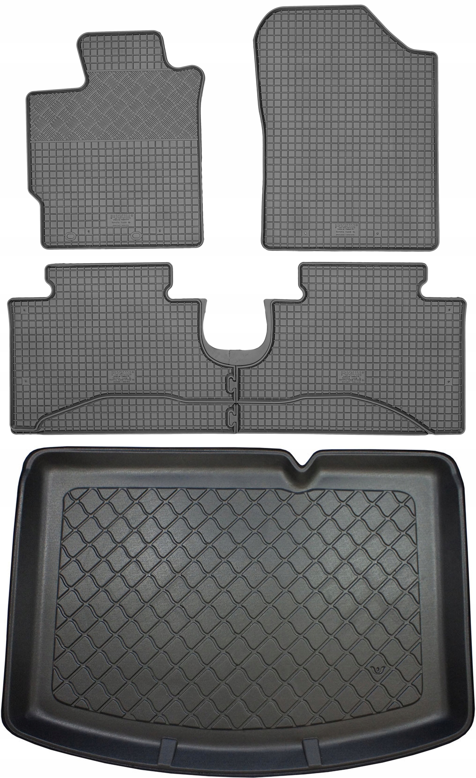 Toyota Yaris III Hatchback od roku 2011-2020 Sada Koberce batožinový priestor
