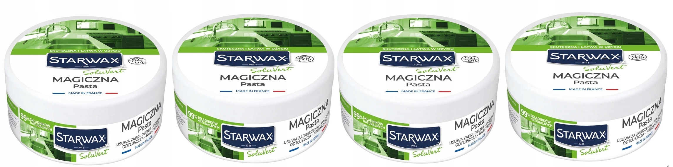 4xSTARWAX Magická Pasta 375 G Soluvert Multifunkční Čištění