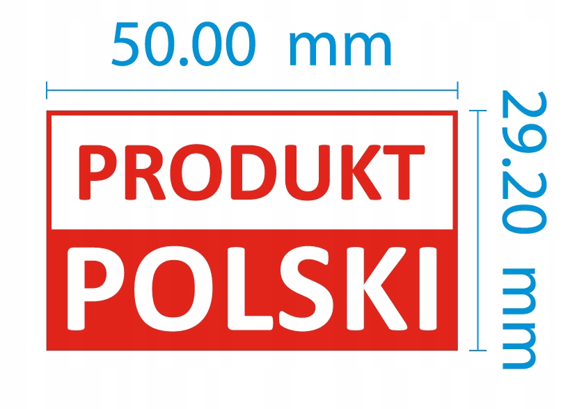 

Etykieta naklejka logo Produkt Polski 500 szt.
