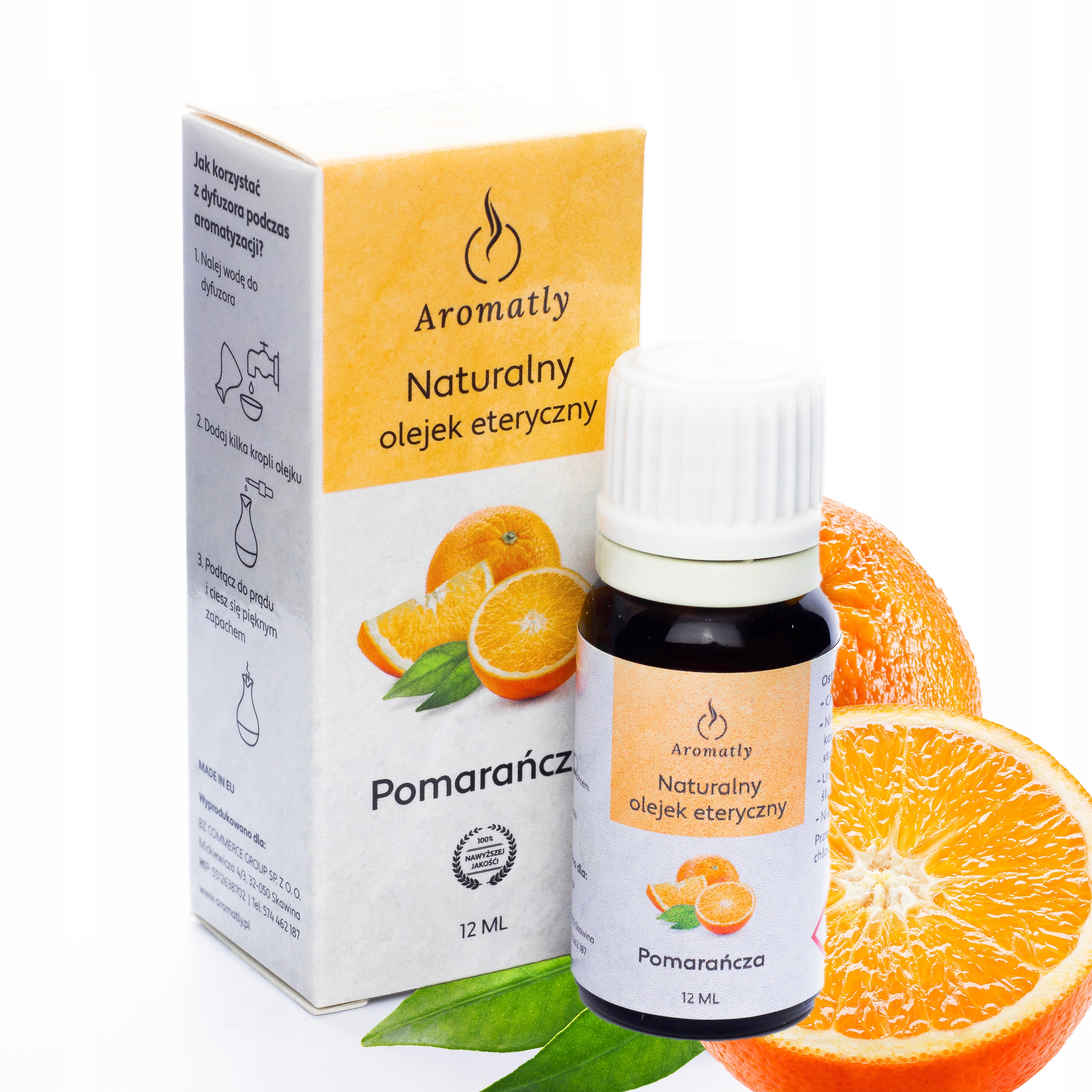 

Aromatly Naturalny Olejek Eteryczny Pomarańczowy