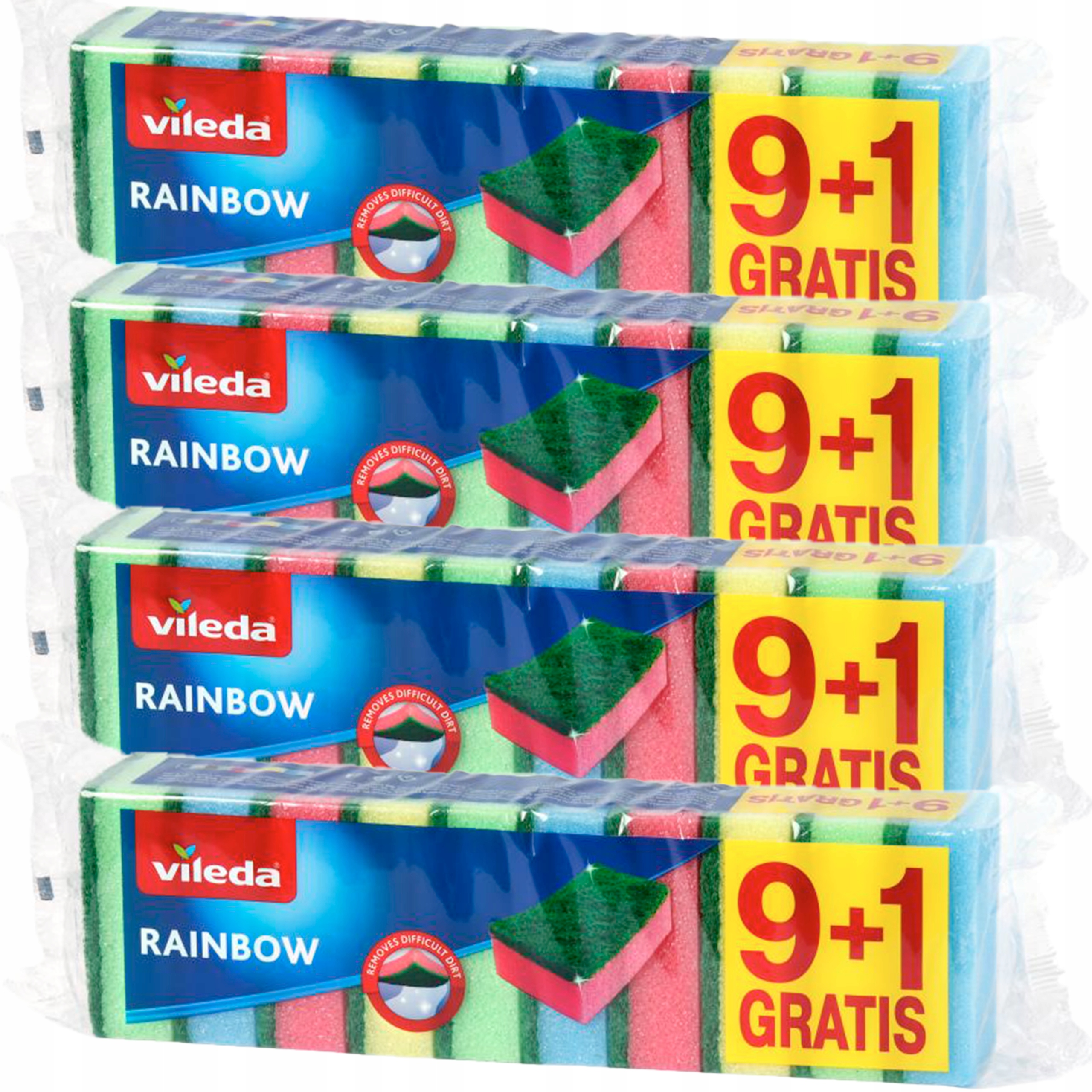 

Vileda 4x Zmywaki Style Gąbka 9+1 Myjki kuchenne