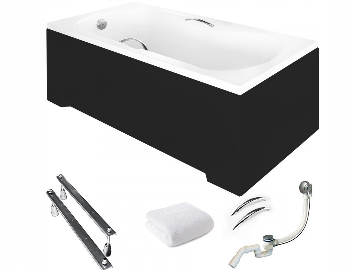 Besco Vana Aria Plus 150x70 černá sifon