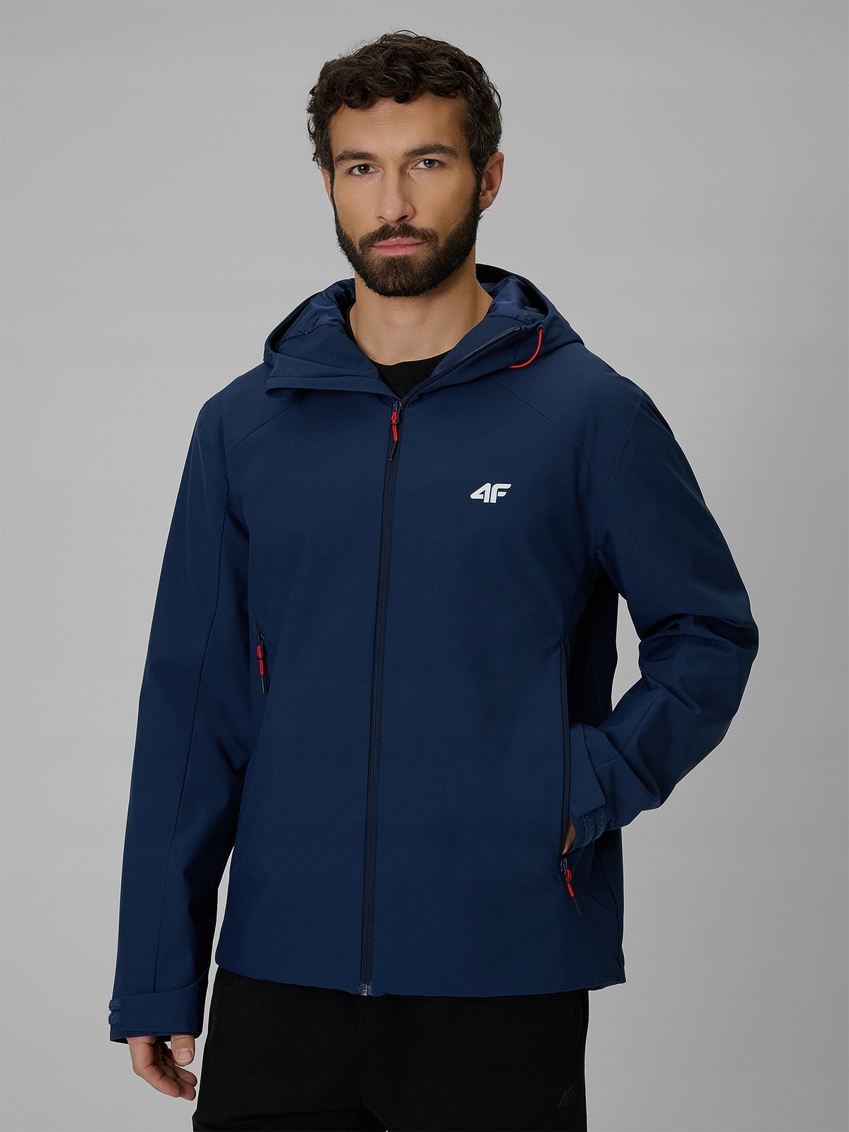 4F Pánská Přechodová Bunda Tmavě Modrá S Membránou S