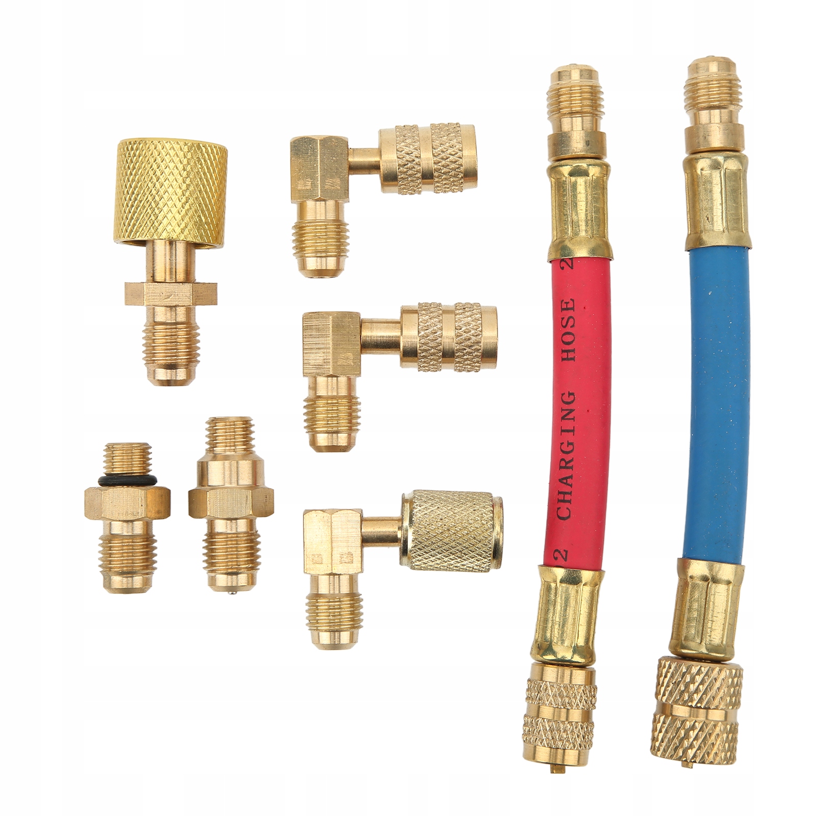 Adaptery Szybkozłącza Wężyki Do Klimatyzacji R134A R12 CH-138 Zestaw 8 Szt