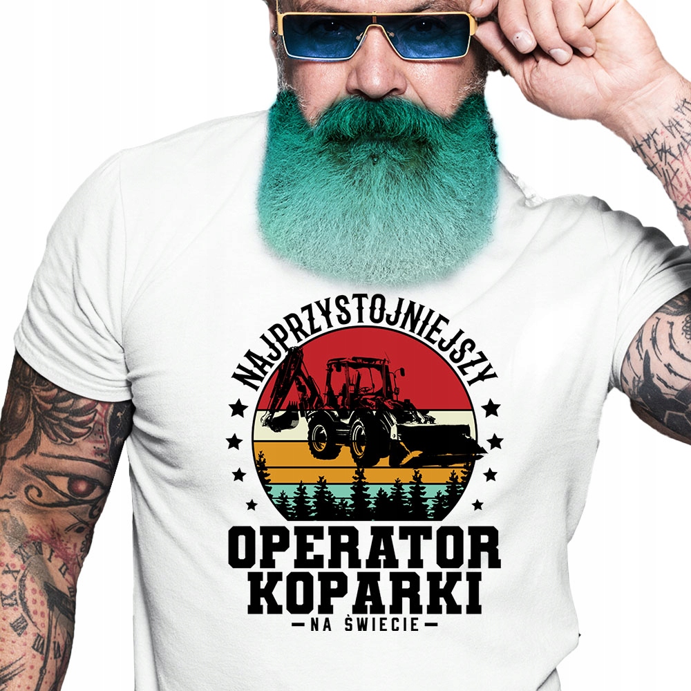 

Koparka Ładowarka Operator Śmieszna Koszulka L