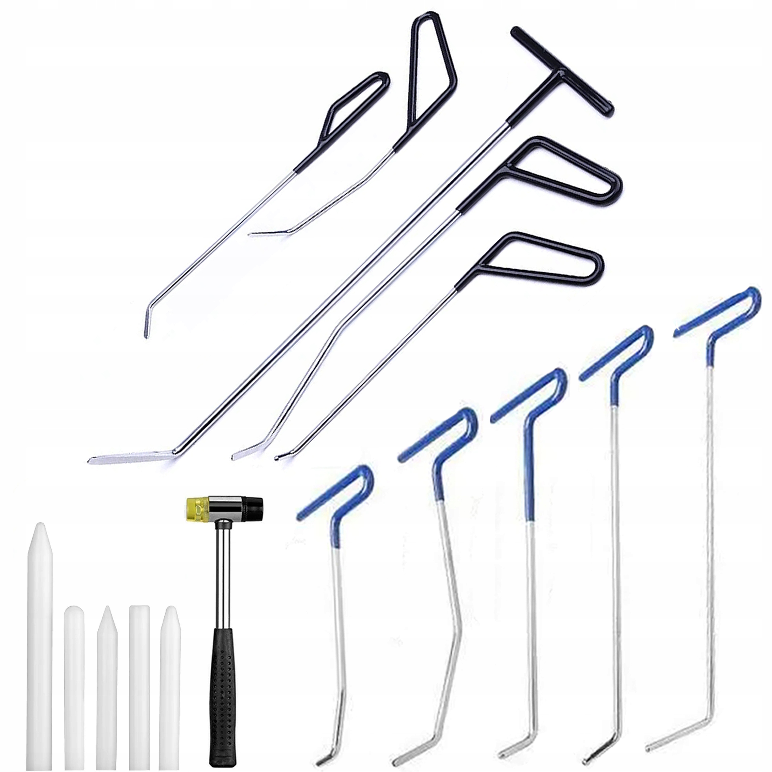 Pro Odstraňování Promáčklin Velký Set drátů automobilové tyče Kladivo Pobijaki