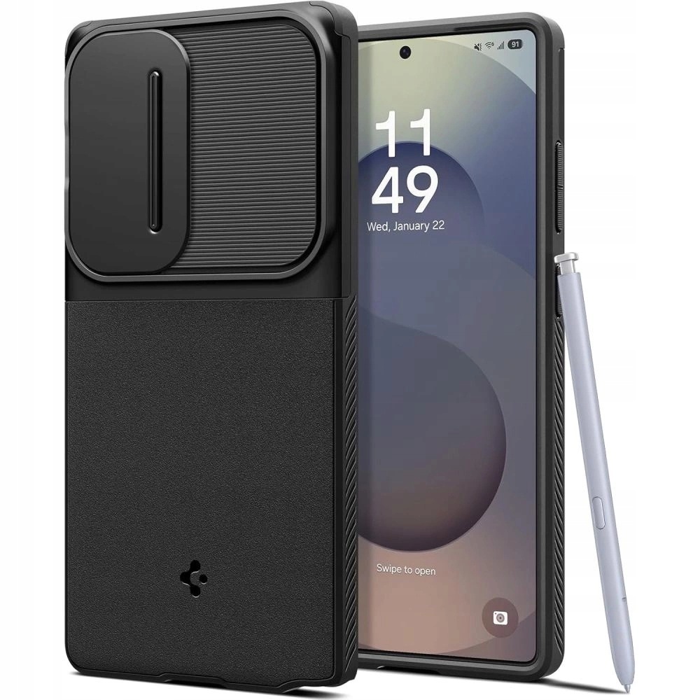 Pouzdro Optik Armor Spigen pro Samsung Galaxy S25 Ultra černé