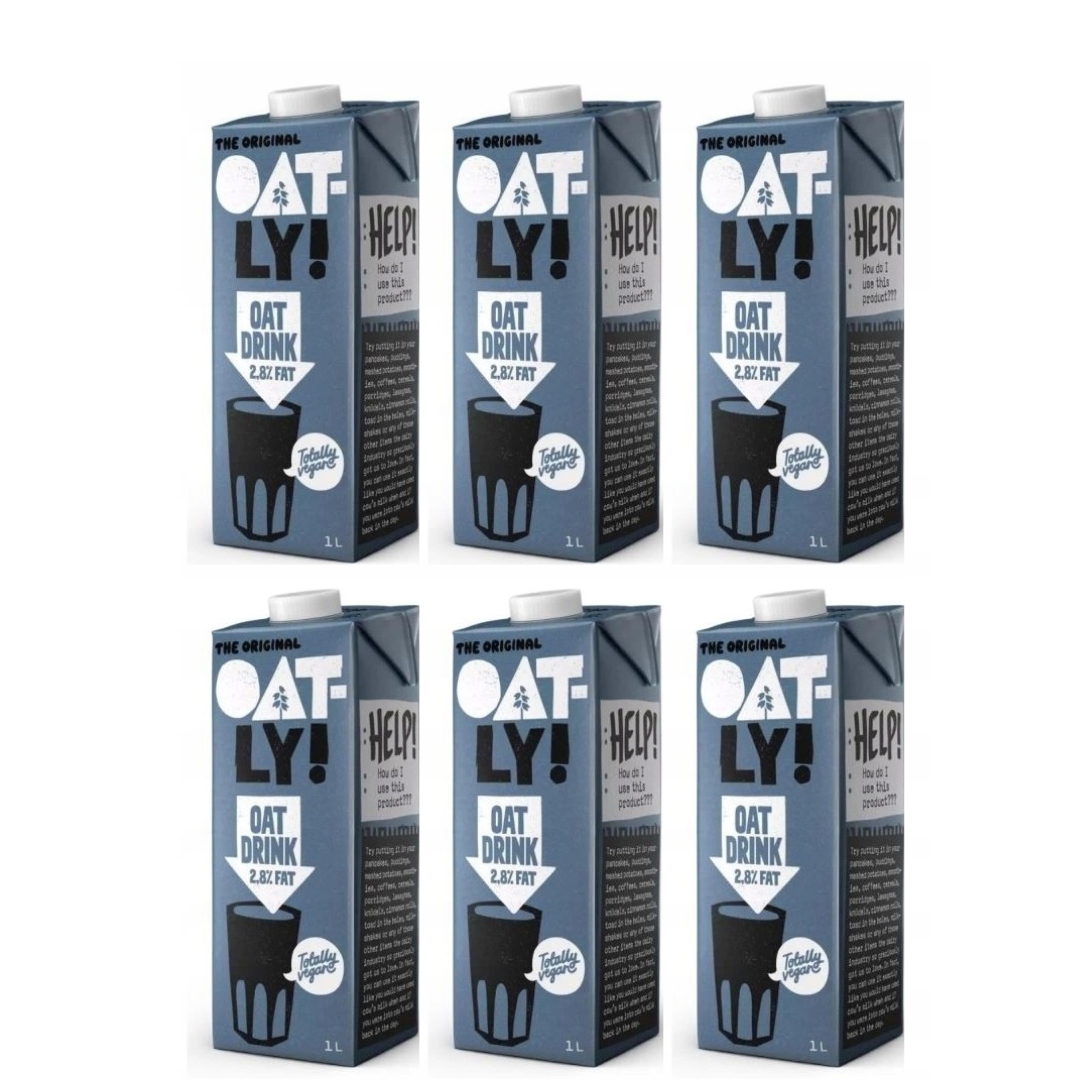 Oatly Whole 2,8% Napój Owsiany 6 x 1L