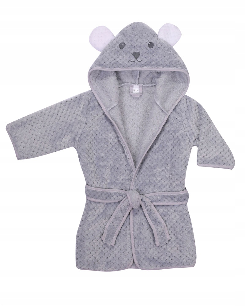 

Duetbaby Ciepły szlafrok dziecięcy 104-116cm Szary