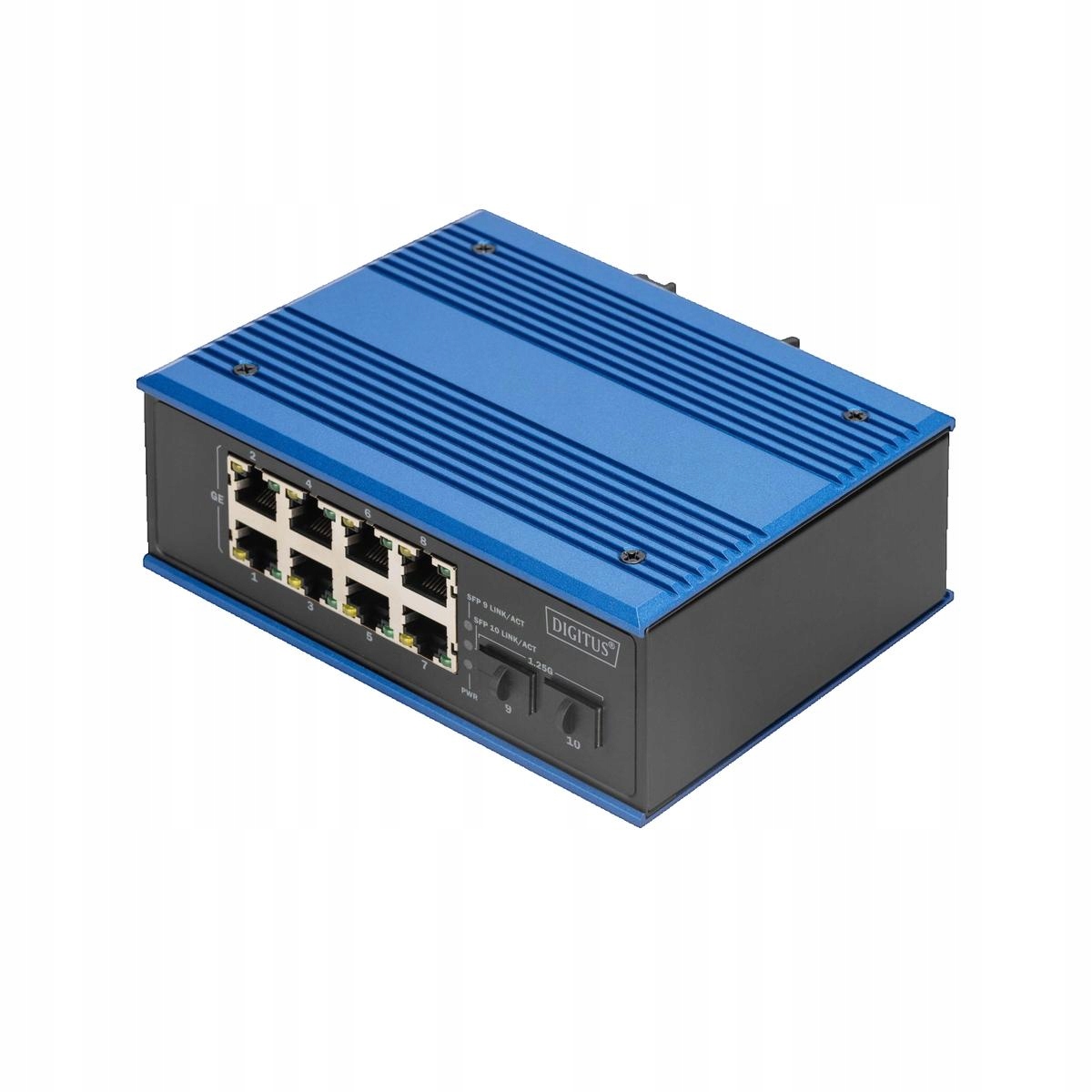Sieťový Switch Digitus Dn 651151, čierny, 8 RJ45, 2 Sfp