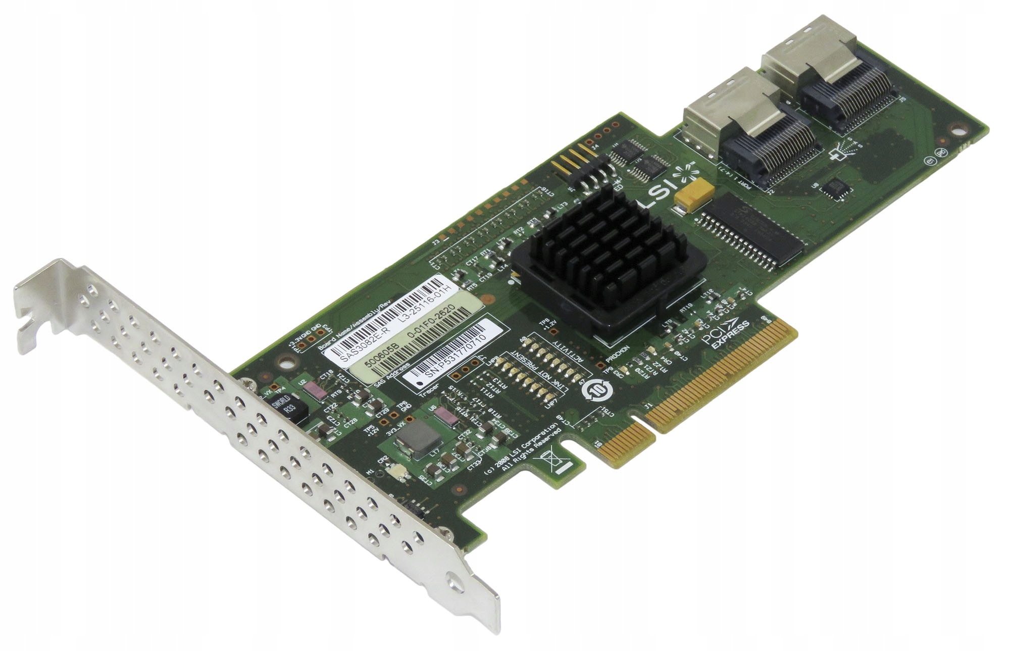 Lsi SAS3082E-R BR10i Sas Sata Raid Controller PCIe 44E8690