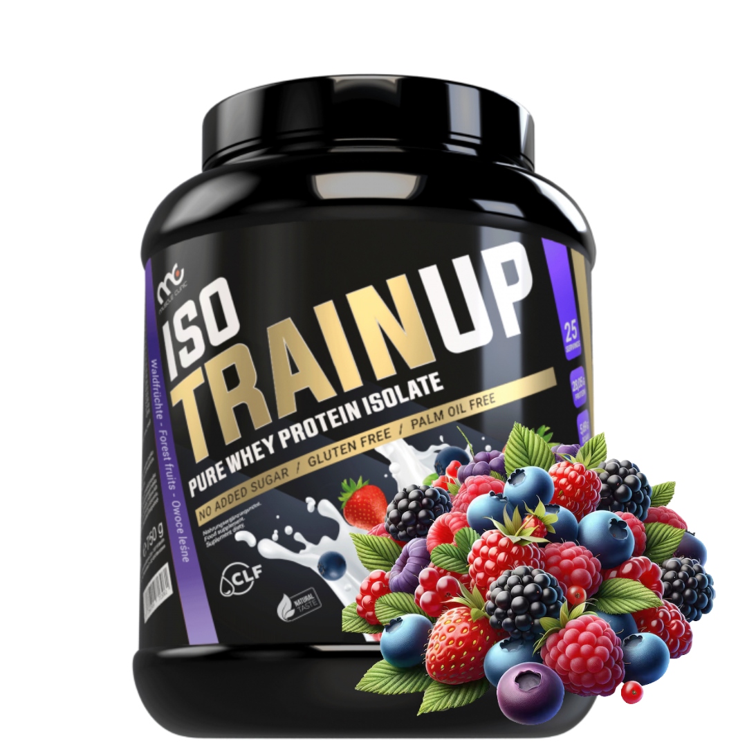Muscle Clinic Iso Train Up 750 g Wpi proteinový izolát lesní ovoce